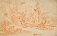 Philips Wouwerman, drawing, pencil