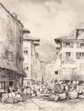 Eugène Isabey, Rue des Gras a Clermont