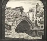 John Taylor Arms, Shadows of Venice, etching and aquatint, 1930