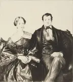 George Bellows, Auntie Mason and Her Husband, lithograph, 1923-24