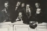 Joseph Hirsch, The Hecklers, lithograph, 1943-44
