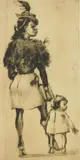 Clyde Singer, Easter, etching
