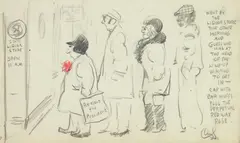 Red Wax Rose by Clyde Singer, pencil on paper, initialed C. S. lower right, offered Jun 2026