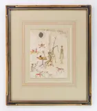Phrenological Studies by George Washington Sully, watercolor and pen and ink on paper, offered Jun 2026