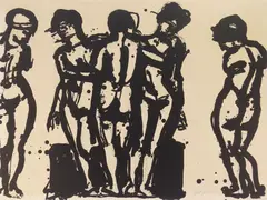 Lester Johnson, Untitled, lithograph