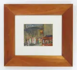 Clyde Singer, The Square, watercolor on paper, 1933