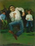 An Irish Jig by Albert Pels, oil on Masonite, offered Jun 2026