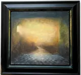 Carol Anthony, Inner Room: Dream Reverie, oil crayon and enamel on gessoed panel,1995