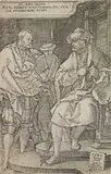 David Casting off his Robes at the News of the Death of his Son by Heinrich Aldegrever, etching on laid paper, 1540, offered Mar 2026