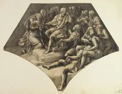 The Judgment of Zeleucus by Wenceslaus Hollar, etching, mounted onto support, offered Mar 2026