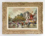 Antoine Blanchard, Moulin Rouge, oil on canvas, singed Antoine Blanchard lower left