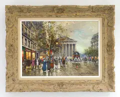 Antoine Blanchard, French Opera House, oil on canvas