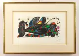 Composition by Joan Miró, lithograph in colors, 1974, offered Mar 2026
