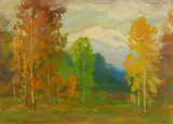 David Stirling, Estes Park, CO, oil on panel, 1932