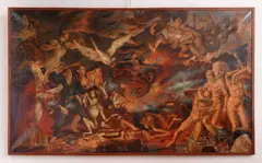 Edward Laning, Ball of Fire, oil on canvas, 1952/53