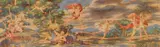 Edward Laning, Sketch for Mural- Hotel Sheraton East, watercolor on paper, 1958
