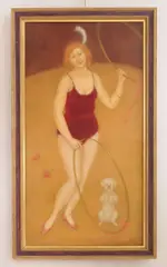 Circus by Jack W. Henderson, oil on canvas, 1960, offered Mar 2026