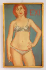 Exit by Jack W. Henderson, oil on canvas, 1960, offered Mar 2026
