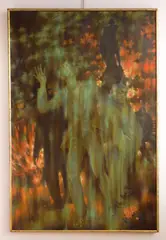 Edward Laning, The Poet- Union Square, oil on canvas, 1960/62