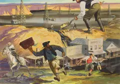 Untitled by John Cowan, Oil Boom gouache on illustration board, offered Mar 2026