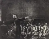 George Bellows, Benediction in Georgia, lithograph, 1916, estate