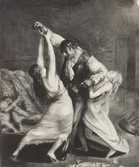 The Drunk, Second Stone by George Bellows, lithograph, 1923-24, estate, offered Mar 2026