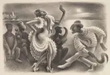 Miguel Covarrubias, Rumba, lithograph, 1940