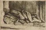 Isaac Friedlander, In The Dark, etching, 1935
