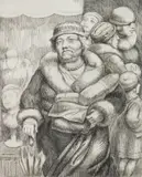 Kenneth Hayes Miller, Shopper, etching, 1929