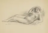 Reclining Female Nude by Kenneth Hayes Miller, pen and ink on paper, offered Mar 2026