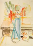 William Sommer, Still-Life, watercolor on paper, 1930