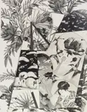 Judith Pittenger-Meyer, Some Fans of Mine, graphite on paper, 1977