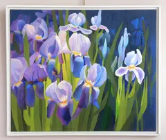 Iris by Ruth Bellitto, oil on canvas, offered Mar 2026