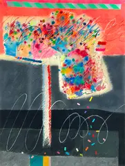 Moe Brooker, Don't it make you want to holler, mixed media on paper, 1979