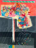 Moe Brooker, Don't it make you want to holler, mixed media on paper, 1979