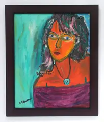Sid Rheuban, Surprise, acrylic on canvas, 1995