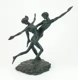 David Wynne, The Dancers, bronze maquette, 1971, monogrammed and