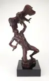 John Weaver, The Eagle Catcher, bronze sculpture, 1970, monogrammed and