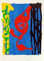 John Hoyland, Untitled, silkscreen in colors, 1997