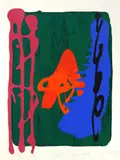 John Hoyland, Untitled, silkscreen in colors, 1997