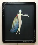 Erté, Diva I (Peacock Lady), silkscreen in colors