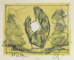 Claes Oldenburg, Standing Mitt with Ball, lithograph in colors, 1973