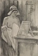 Félicien Rops, Bonne Hollandaise, etching, 1876