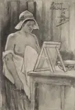 Félicien Rops, Bonne Hollandaise, etching, 1876