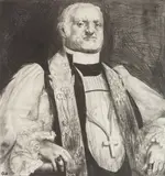 George Bellows, Spiritual Potentate, lithograph, 1923
