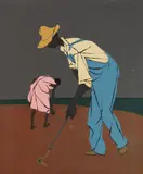 Robert Gwathmey, Share Croppers, silkscreen in colors, 1944