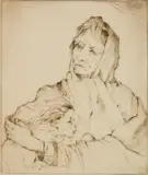 Gene Kloss, War's End, etching, 1947