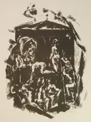 Max Weber, Bathers, lithograph, 1931