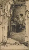James A. M. Whistler, The Rag Gatherers, etching and drypoint, 1857