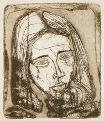 Irving Amen, September, etching